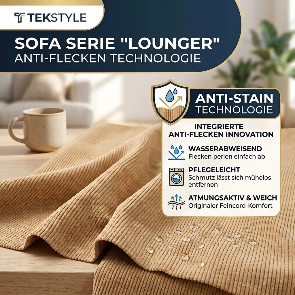 Premium Sofa/Schlafsofa LOUNGER, viele Größen, Kaltschaumpolsterung