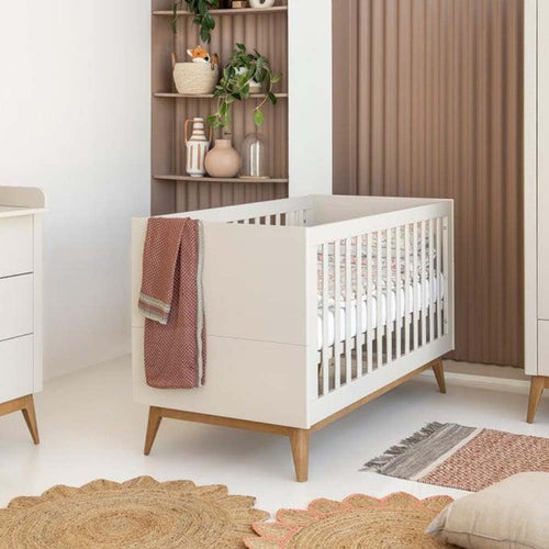Gitterbett ROOM:IN 140x70cm verstellbare Höhen und rausnehmbare Gitterstäbe