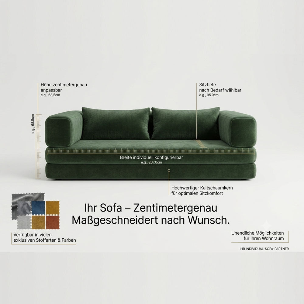 Sofa CUSTOM-LINE  - individuell konfigurierbares Sofa/Schlafsofa mit Premium-Komfort