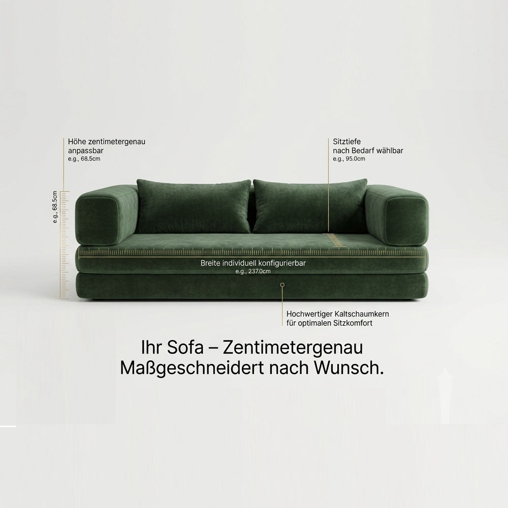 Sofas und Sessel zentimetergenau nach Maß mit Schlaffunktion von Sofalux®