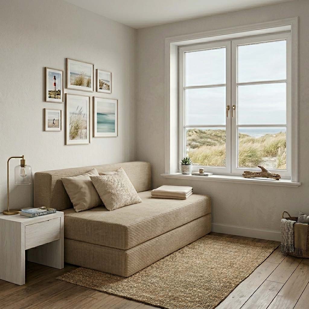 Gästesofa mit Schlaffunktion für die Ferienwohnung oder das kleine Gästezimmer