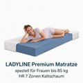 LADYLINE Premium-Matratze für Frauen, HR-45 Kaltschaum, 19cm hoch
