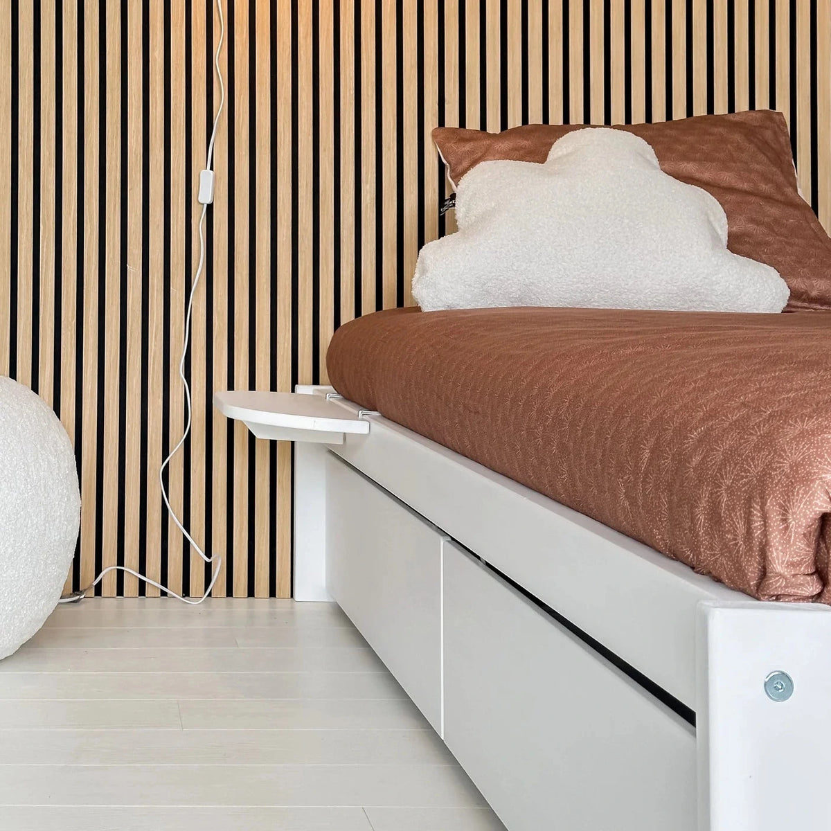 Original Lifetime Montessori Bodenbett, 120x200cm, Massivholz, weiss