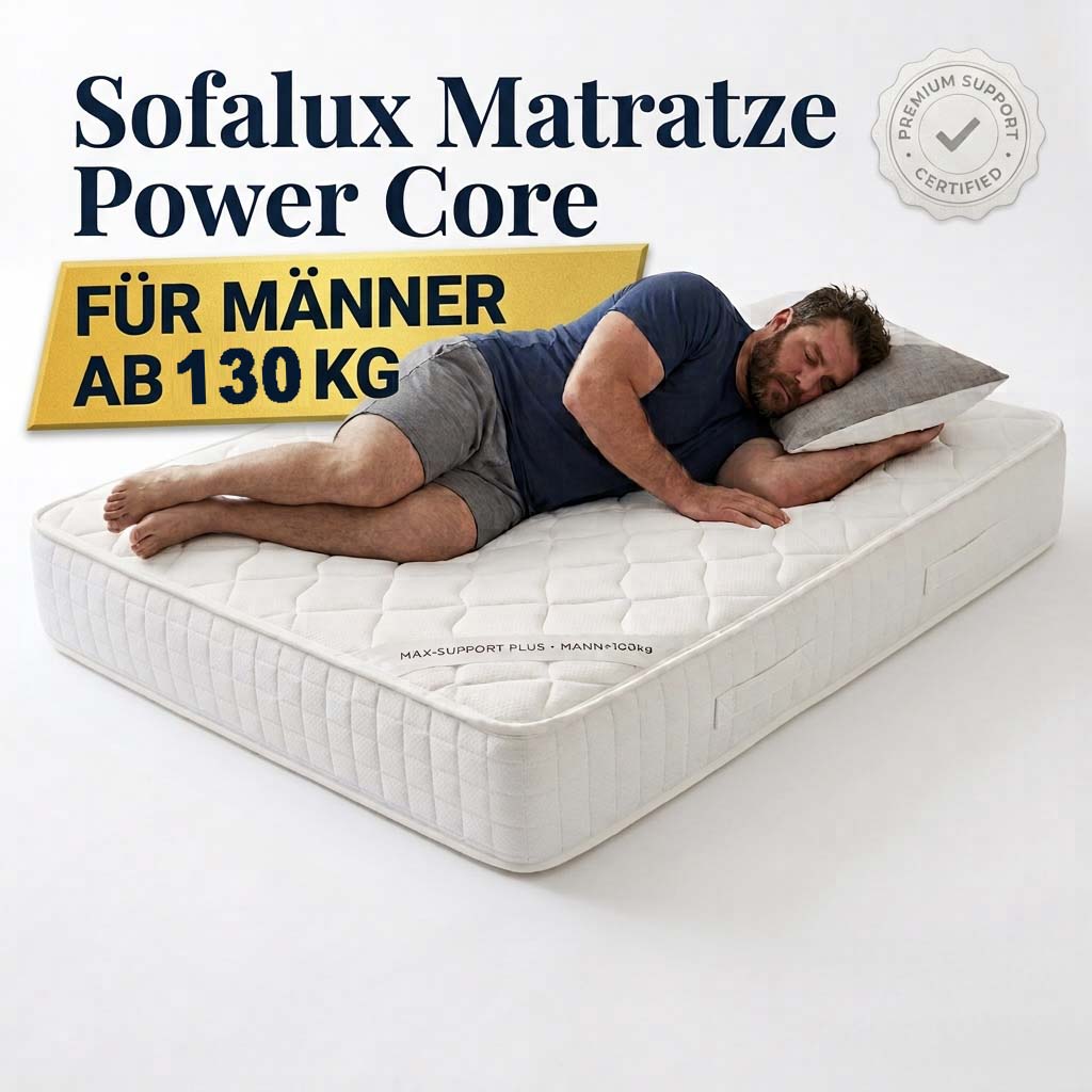 Spezial-Matratze Kaltschaum für Gewicht ab 130kg