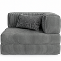 Premium Ecksessel LOUNGER,  100x100cm, Gästebett, Kaltschaumpolsterung