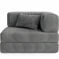 Premium Ecksessel LOUNGER,  100x100cm, Gästebett, Kaltschaumpolsterung