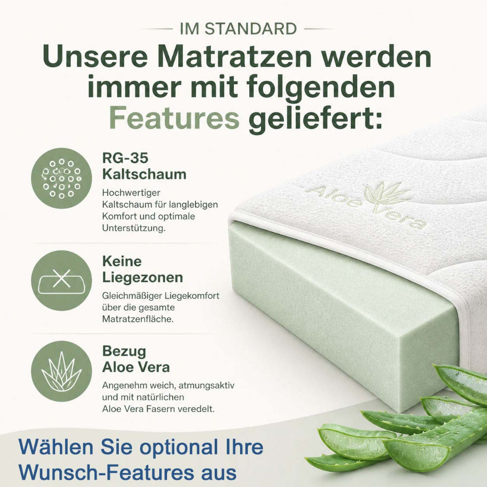 Stellen Sie sich Ihre eigenen Matratze zusammen bei Sofalux®