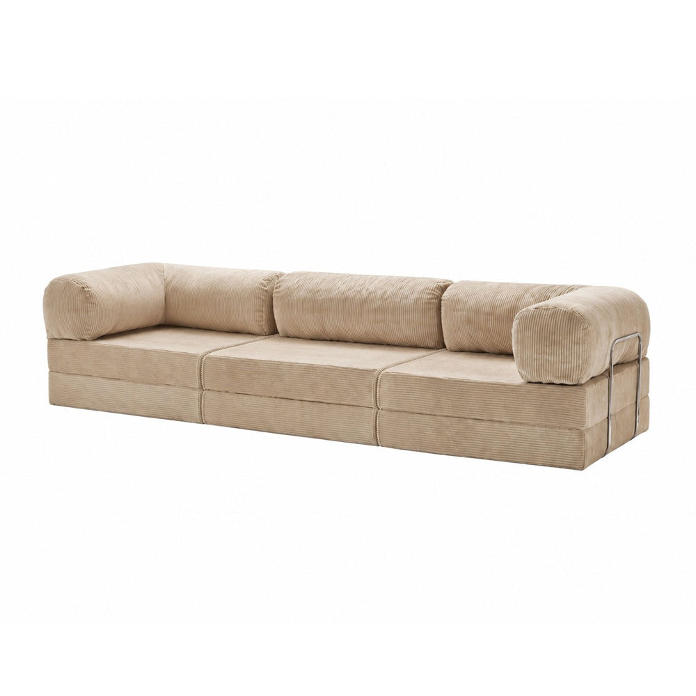 3-Sitzer Schlafsofa ROOMIE, 300x100cm, Cordstoff, Kaltschaumpolster