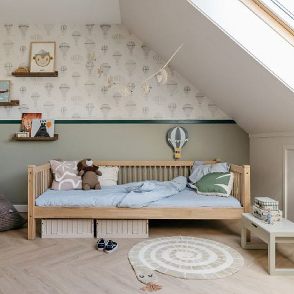 Bett 90x200cm 100% massive Eiche