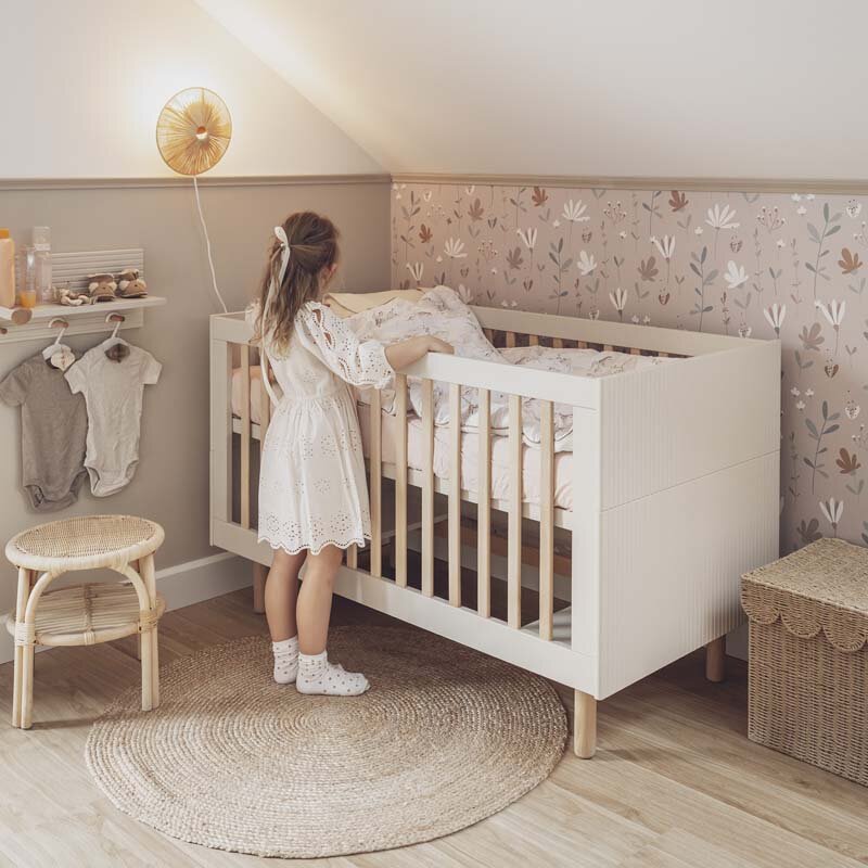 Babybett/Gitterbett SYDNEY – 140x70cm, umbaubar zum Juniorbett