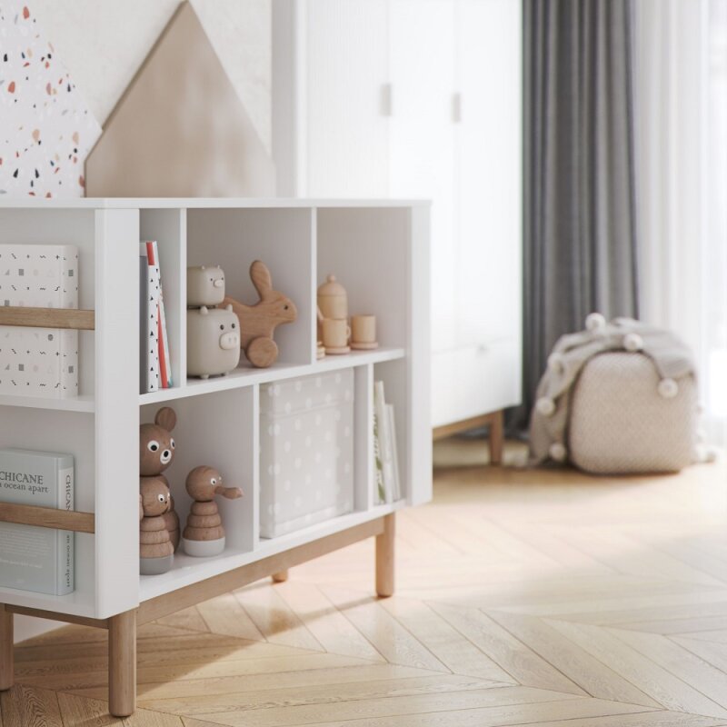 Bücherregal SYDNEY – 120cm, viele Fächer und Platz