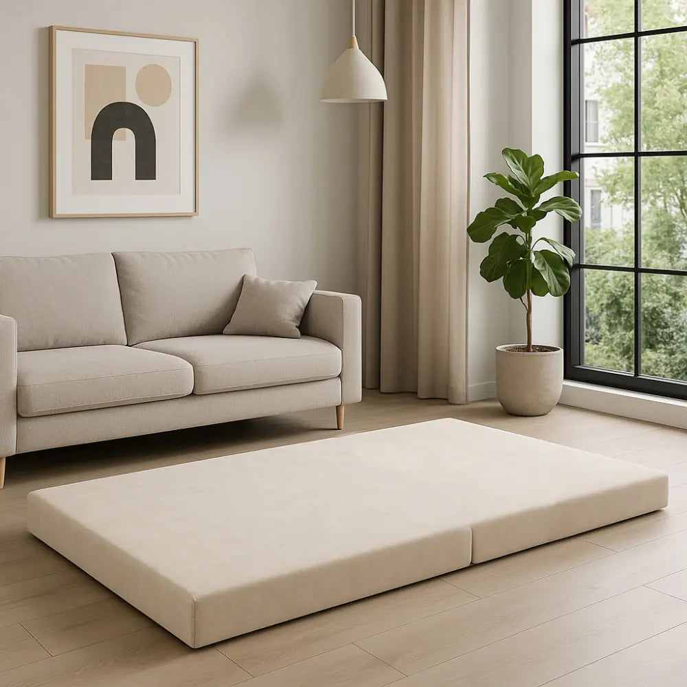 Hocker Ottomane LOUNGER mit Schlaffunktion, Kaltschaum